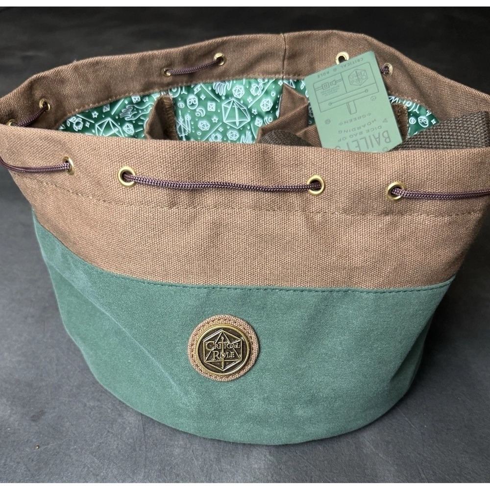 Critical Role Laura Bailey Dice Bag of Hoarding Green Vox Machina D&D NEW